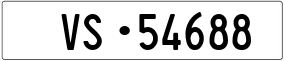 Trailer License Plate